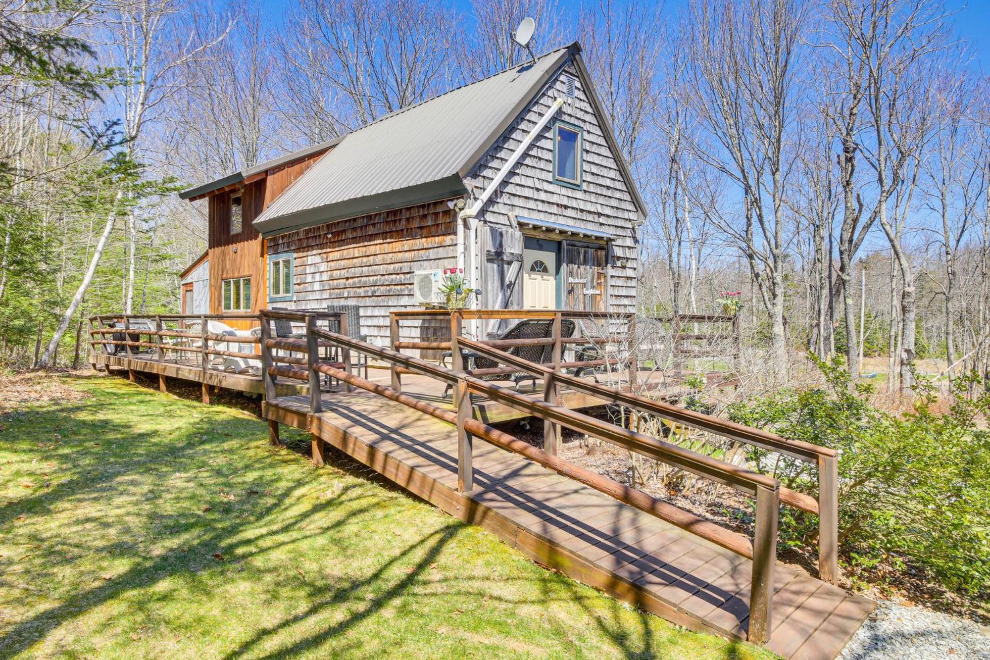 Rustic Searsport Cabin Loft And Sunroom On 10 Acres Exteriér fotografie