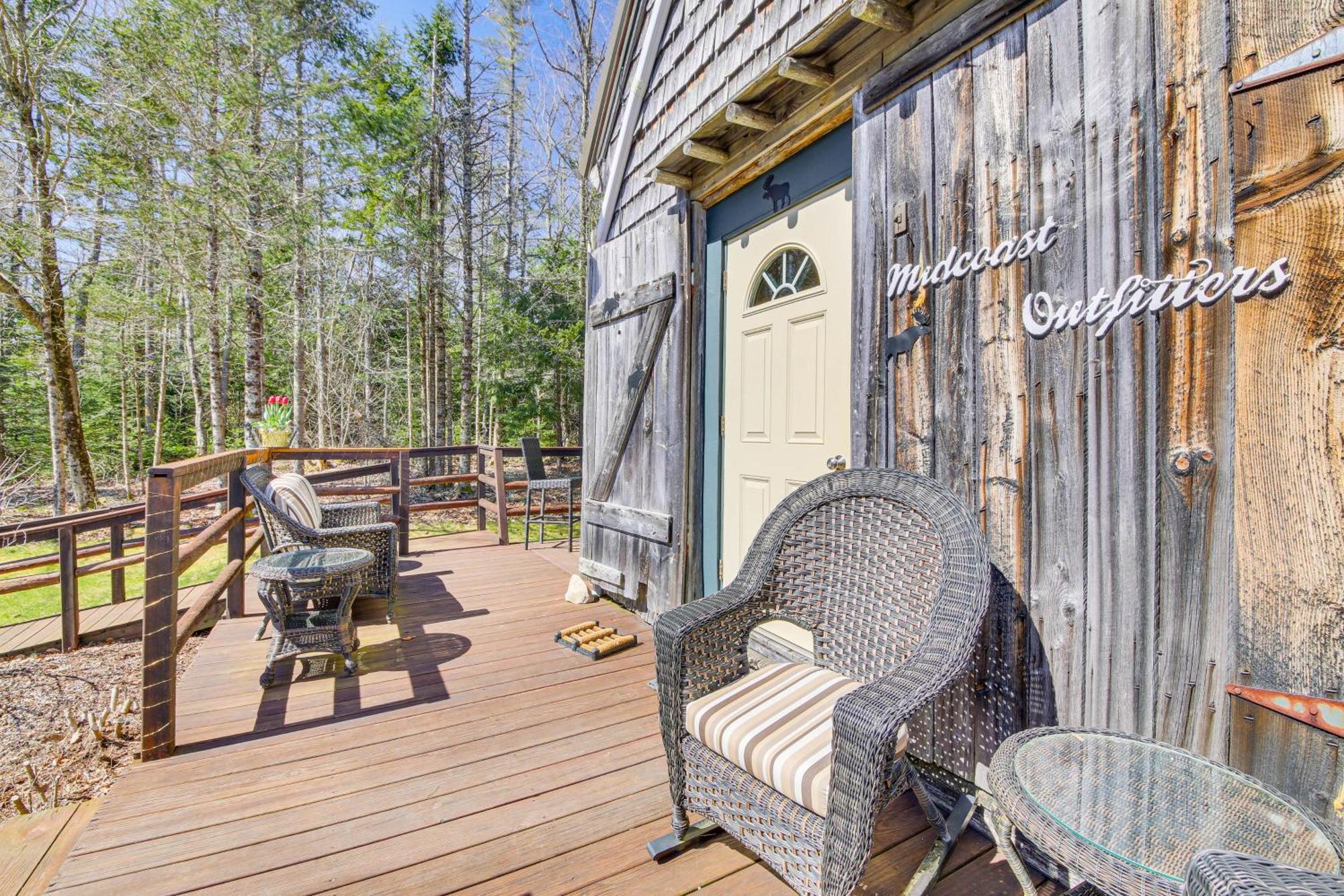 Rustic Searsport Cabin Loft And Sunroom On 10 Acres Exteriér fotografie
