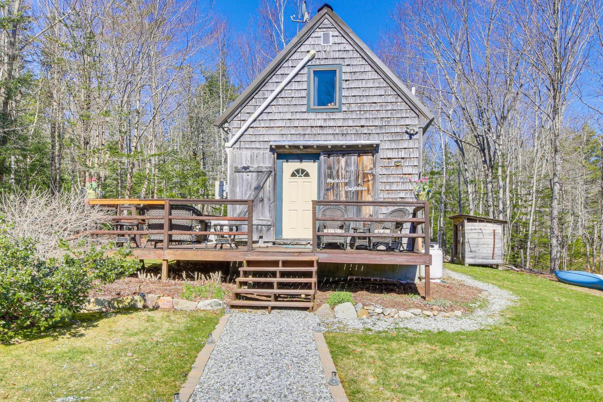 Rustic Searsport Cabin Loft And Sunroom On 10 Acres Exteriér fotografie