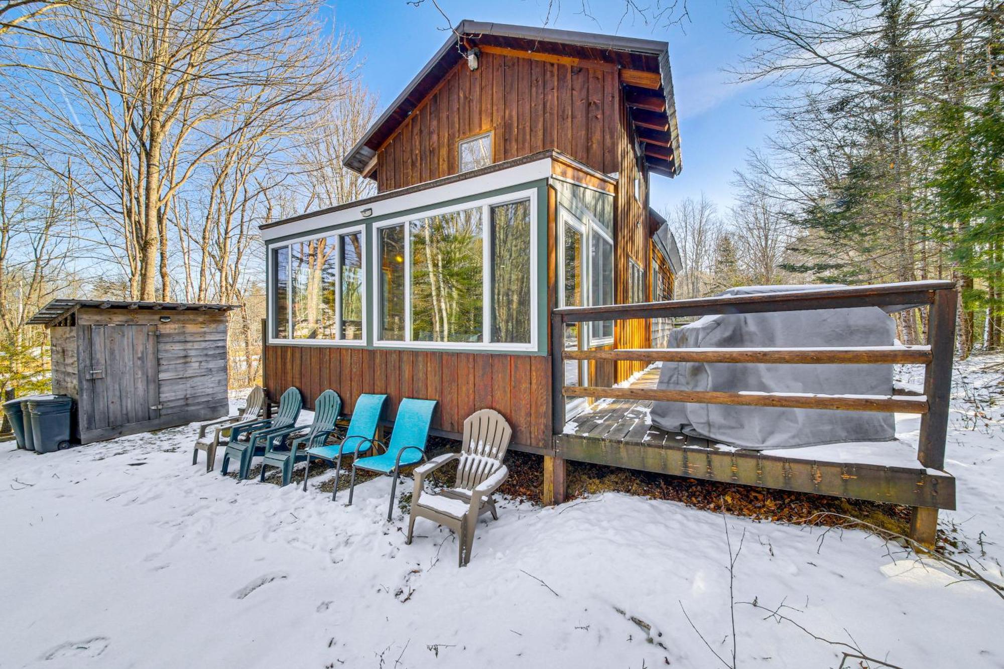 Rustic Searsport Cabin Loft And Sunroom On 10 Acres Exteriér fotografie