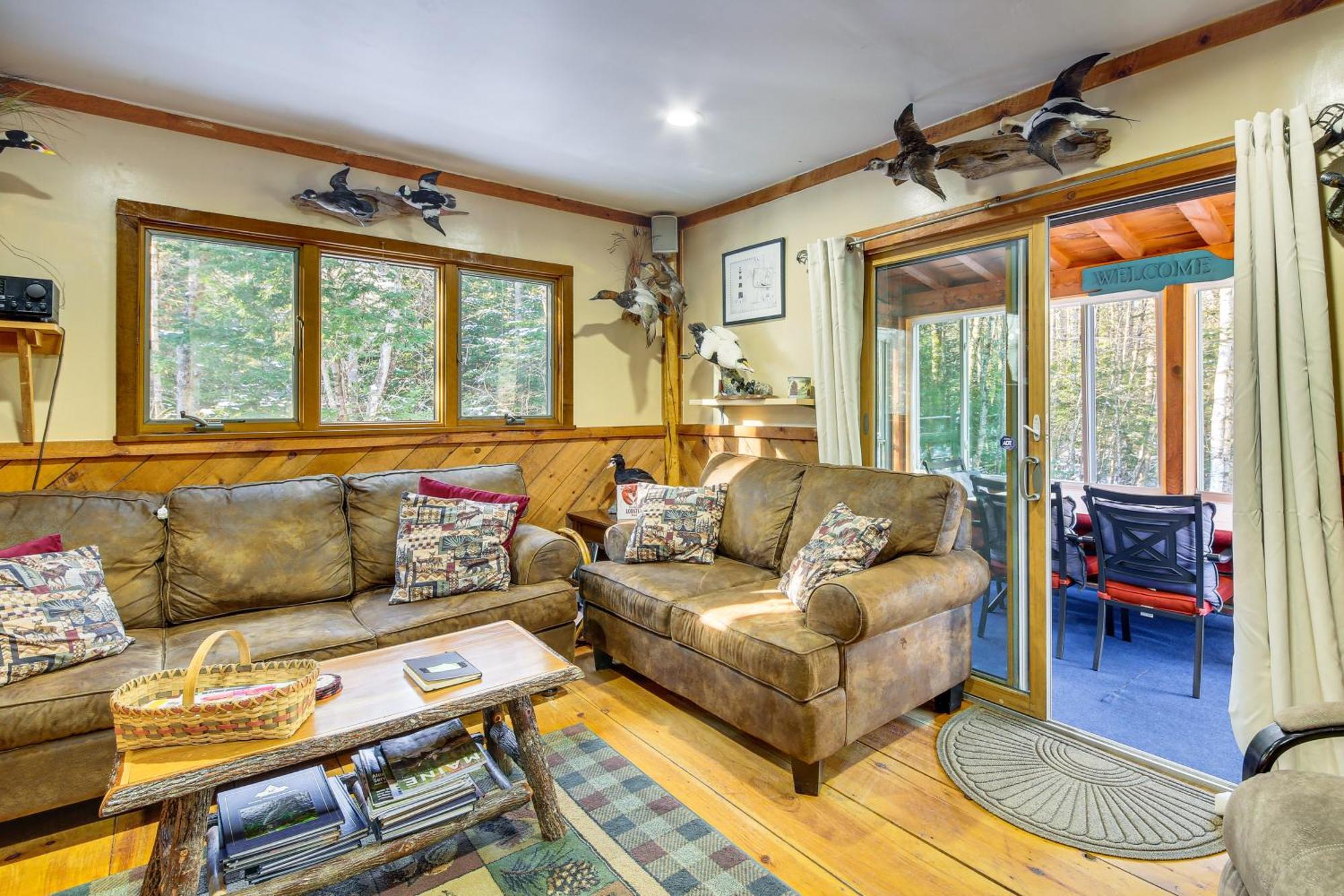 Rustic Searsport Cabin Loft And Sunroom On 10 Acres Exteriér fotografie